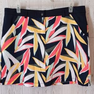 Lady Hagen Colorful Tropical Print Skort Women's Size 16 Sporty